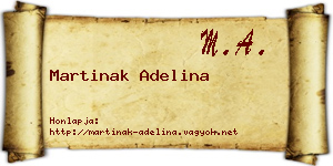 Martinak Adelina névjegykártya